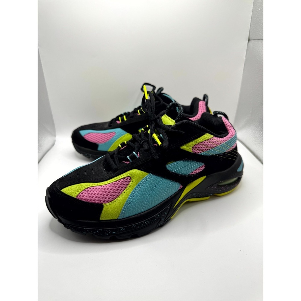 Puma Cell Speed Blk Swxp 386632-01 Kids 7 Sneaker Multi Leather Lace Up‎ Shoes